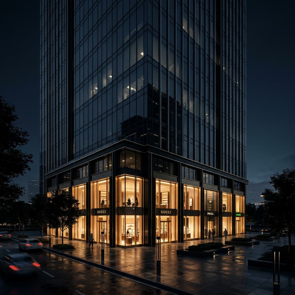 Premium Retail Space CTA Background